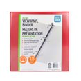 thumbnail image 1 of Pen + Gear 2" Deluxe View Vinyl Binder,O-Ring, RED, 1 of 4