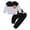 Black, variant on Zanarzt Newborn Baby Boy New Years Outfits Girls Christmas Long Sleeve Color Block Pullover Tops Trumpet Pants Outfits Black,6-9 Months