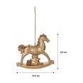 thumbnail image 4 of Paquet de 2 décorations en forme de cheval à bascule Fraîche, 4 of 7
