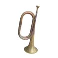 thumbnail image 2 of Bunblic Cavalry Trumpet Western Winds Instrument Musical Instrument Brass Bugle Blowing Bugle for Band Beginner Cavalry Kids Children Antique, 2 of 8
