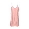 thumbnail image 1 of Timegard Robe de Nuit pour Femmes Col en V Sans Manches Courte Chemises de Nuit Douces et Confortables Couleur Unie Robe de Maison, 1 of 9