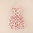 thumbnail image 1 of LSLJS Robe d'Été Bohème Sans Manches pour Tout-Petit Fille, Robe à Imprimé Graphique, Tenue Petite Fille, Vacances d'Été ( 3-4 Ans, Rouge ), 1 of 5