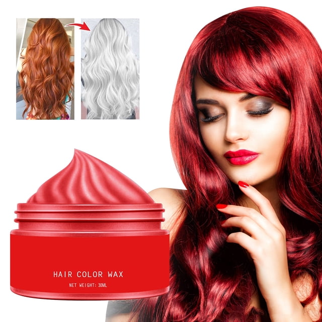 Temporary Instant Unisex Natural Hair Color Wax Mud Washable Moisturizing Modelling Fashion Colorful Hair Color Wax Disposable Natural Hairstyle Hair Color Pomade Dye, Hair Dye