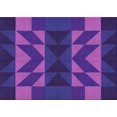 thumbnail image 1 of Ahgly Company Tapis Rectangulaire Lavable en Machine Intérieur Transitionnel Violet Prune, 2 Pieds x 4 Pieds, 1 of 7