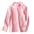 thumbnail image 1 of Rabais Chandail pour Tout-Petits Filles, Chandails pour Tout-Petits Enfants Garçons Filles, Mode, Couleur Unie, Col Rond, Manches Longues, Hauts, Hauts d'Hiver pour Nourrisson, Roses, 1T, 1 of 5