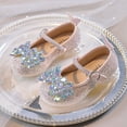 thumbnail image 2 of LLYWEY Girls Chaussures à Paillettes pour Robe, Escarpins pour Tout-Petites Filles, Chaussures Princesse pour Enfants à Talon Bas pour Fête et Mariage avec Strass, Style S-12, Roses, 27, 2 of 9
