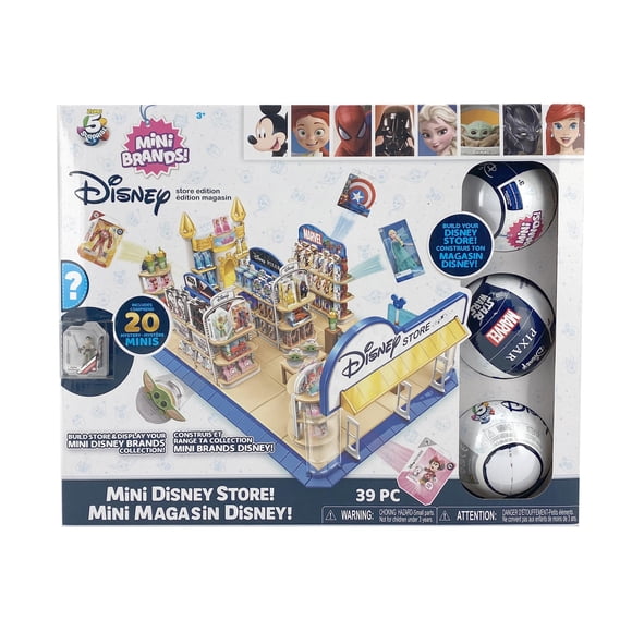 Mini Brands! 39 Piece Mini Disney Store Edition Featuring Toys from Marvel, Pixar, and Star Wars
