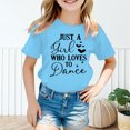 thumbnail image 2 of PMVFHDE Hauts Tendance pour Filles T-Shirts Tunique Graphique T-Shirt pour Fille T-Shirt pour Filles Hauts Manches Courtes Hauts Tube pour Filles Enfant Filles Mignon Graphique Col Rond T-Shirt Manches Courtes T-Shirt d'Été Bleu,11-12 Ans, 2 of 5