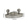 thumbnail image 3 of Meitianfacai No-Drill Clear Wall Caddy Style Glacier Pattern Suction Cup Shelf Drill-Free Removable Multifunctional Rectangle Storage Bathroom, 3 of 7
