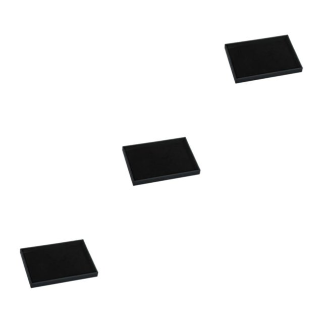 maskred Eco-friendly And Impact-resistant Stackable Jewelry Trays For Necklace Black 3Set