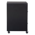 thumbnail image 4 of 2 Drawer Mobile Locking Metal File Cabinet in Black, 4 of 10