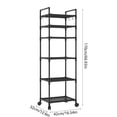 thumbnail image 4 of Sentmoon Corner Storage Corner Shelf Kitchen Rack Trolley Floor Standing Multi Layer Household Storage Rack Bathroom Rack Can Accommodate Toiletries and Daily Necessities for Candles and Photos, 4 of 7