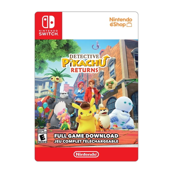 Nintendo Switch Detective Pikachu $64.99 Carte Cadeau (Code Numérique)