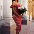 thumbnail image 4 of Ketyyh-chn99 Robes d'Été Grande Taille Robe Évasée à Fleurs Robe Mini Décontractée Ample Confortable à Rayures Manches Longues Longue Robe Rouge,G, 4 of 4