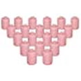 thumbnail image 3 of Pink Wild Flower Scented Votive Candles - 15 Hour Long Burn Time - Textured Finish - Box of 20, 3 of 6