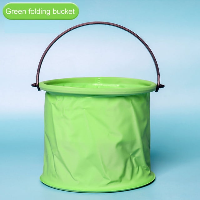 Five Colors Optional Retractable Folding Portable Small Bucket Children Outdoor Travel Water Storage Bucket Car Washing Tools