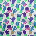 thumbnail image 1 of oneOone Tissu Polyester Lycra Bleu Moyen Tissu de Robe Cactus Tissu Imprimé au Mètre 56 Pouces de Large, 1 of 5