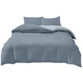 thumbnail image 2 of Washed Cotton Style 4-Piece Bedding Set Full/Queen Size Reversible Comforter Cover with Pillowcases Breathable Soft Bed Set for Dorm Room Home Decor, 2 of 6