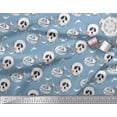 thumbnail image 3 of Soimoi Tissu en Georgette de Polyester Spider Web,Bat & Ghost, Imprimés de Tissu d'Halloween au Mètre, 42 Pouces de Large, 3 of 3