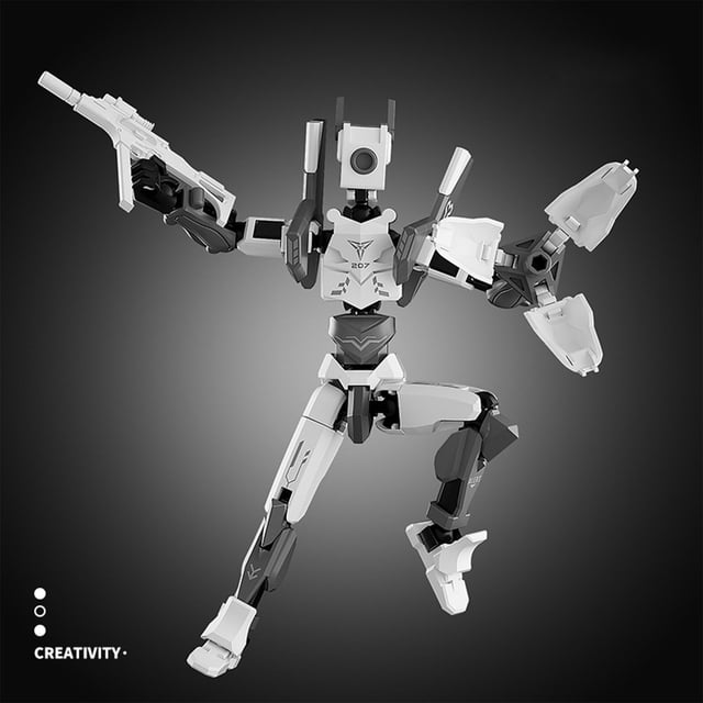 Summer Savings Clearance! New Mech Doll Multi Joint Mobile Multi Gesture DIY Assembly Dummy Model Toy