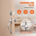 thumbnail image 3 of VEVOR Front Door Handle and Deadbolt Set, Satin Nickel Front Door Lock Set with Interior Knob, Adjustable Hole Spacing Single Cylinder Handleset, for Right and Left Handed Entrance and Front Door, 3 of 9