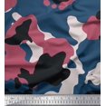 thumbnail image 1 of Soimoi Rayon Fabric Two Tone With White Camouflage Decor Fabric Printed Yard 56 Inch Wide, 1 of 3