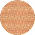 thumbnail image 1 of Ahgly Company Tapis Rond Lavable en Machine Intérieur Transitionnel Jaune Orange, 7 Pieds Rond, 1 of 7