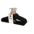 thumbnail image 1 of VOYAGE Hanger - Velvet, Black, pack of 8, 1 of 5