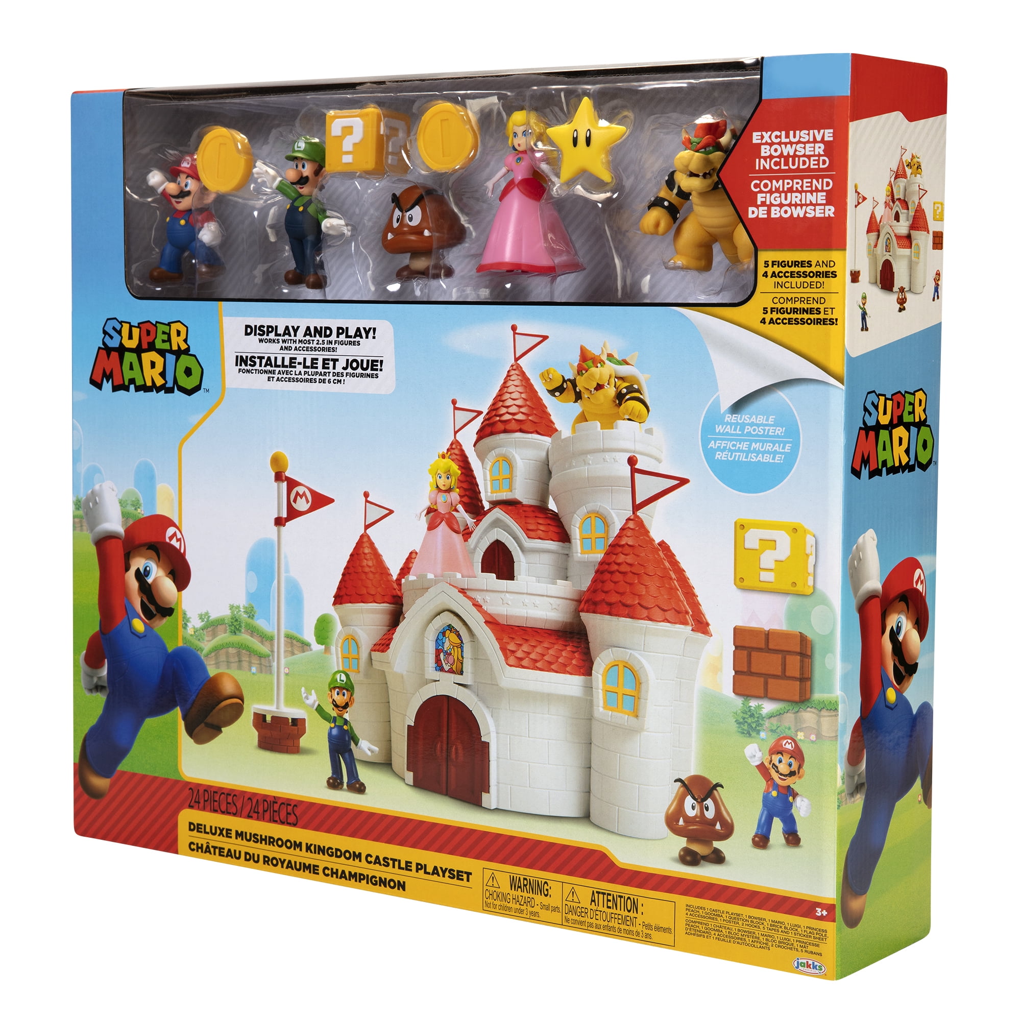 Super Mario Deluxe Mushroom Kingdom Castle Playset