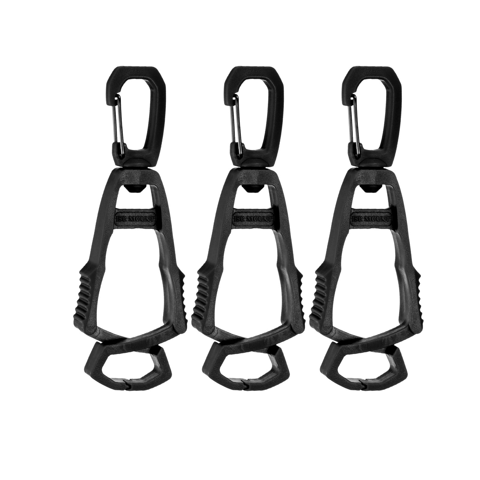 Uxcell 3 pack Gloves Clip for Work Glove Holders, Anti-Lost Safety Gloves Grabber Clips Keeper Black
