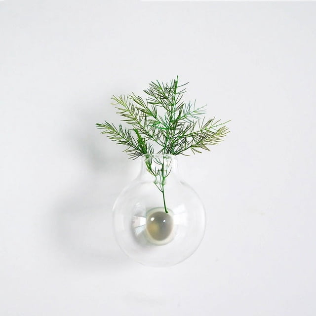 Magnetic Ceramic Mini Vase | Refrigerator Flower Holder | Decorative Succulent Pot | Space-Saving Kitchen Decor | Metal Surface Stick-On Planter | Modern Home Office