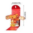 thumbnail image 3 of Penkiiy Enveloppes Rouges Chinoises Enveloppes du Nouvel An Hong Bao 2025 Année du Serpent, Enveloppes pour Argent-Cadeau, Poches Rouges, pour le Nouvel An Chinois, Mariages, Cadeaux d'Anniversaire, Bébé et Proches en Visite, 3 of 6