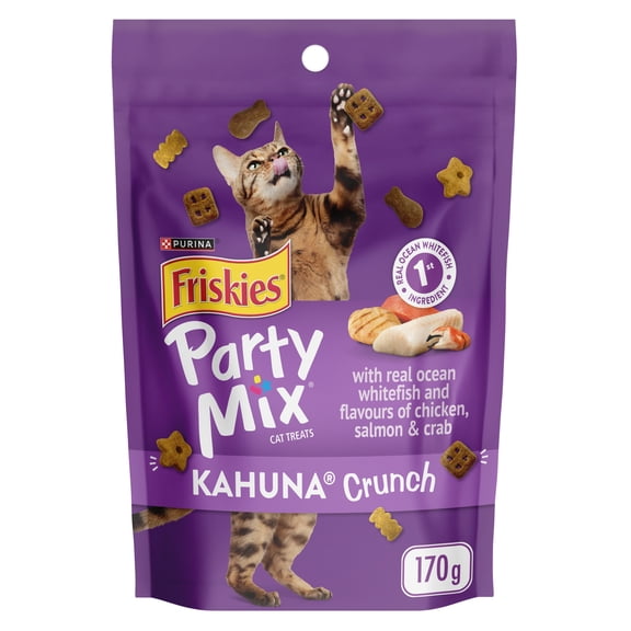 Purina Friskies Party Mix Croquant Kahuna Gâteries pour Chats 170g