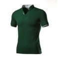 thumbnail image 1 of EGNMCR Chemises à Manches Courtes pour Hommes Été T-shirt Décontracté, Mode T-shirt Décontracté pour Hommes Uni à Manches Courtes Col Rabattu Blouse Hauts,, 1 of 1