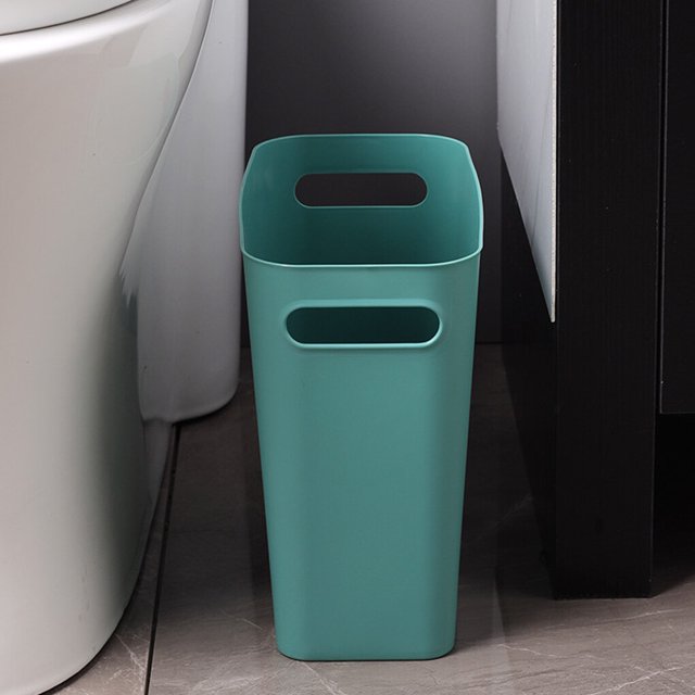 serony Large Trash Can Wastebasket Garbage Container Solid Color High-Capacity Bathroom Trash Bins Organizers for Home Sundries Toiletries Storage White
