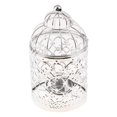thumbnail image 1 of thinsony Electroplated Metal Birdcage Shape Tea Light Candle Holder A-Silver, 1 of 8