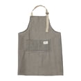 thumbnail image 1 of Lksixu Stripe Aprons Adjust Bib Aprons With Pockets Linen Cooking Kitchen Chef Apron For Women And Men Kitchen Gadgets, 1 of 6