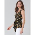 thumbnail image 4 of INSPIRE CHIC Hauts d'Été pour Femmes Sans Manches à Encolure en V Portefeuille à Taille Nouée, 4 of 6