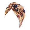 thumbnail image 4 of 3 Pcs Turban Africain à Imprimé Floral pour Femmes, Bonnet/tuque Pré-Noué avec Nœud, Serre-Tête, 4 of 4