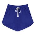 thumbnail image 3 of VKOYWKM Workout Shorts for Women Solid Color Dolphin Hem Exercise Shorts Drawstring Waisted Running Athletic Gym Shorts with Pockets, 3 of 4