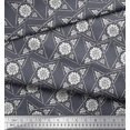 thumbnail image 3 of Soimoi Velvet Fabric Floral Block Fabric Prints by Yard 58 Inch Wide, 3 of 3