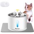 thumbnail image 1 of Cat Water Fountain oz/.L Stainless Steel Pet Water Drinking Fountain Water Dispenser with Intelligent Pump and LED Indicator for Water Shortage Alert Water Fountain for Cats and Dog, 1 of 7