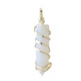 thumbnail image 4 of yingyy Wire Wrapped Charm Hanging Pendant Colorful Exquisite Crystal Crafting Necklace Keychains Earrings Accessories White 5Set, 4 of 6