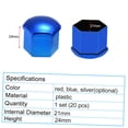 thumbnail image 3 of 20pcs Universal 21mm Wheel Nut Covers Lug Nut Caps Screw Protector, 3 of 7