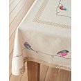 thumbnail image 4 of Birdies On Wire 100% Cotton Tablecloth 54 - inch by 72 - inch., 4 of 8