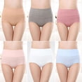 thumbnail image 2 of Plebaso Womens High Waisted Cotton Underwear Full Coverage Ladies Panties Multipack Regular and Plus Size, 2 of 3