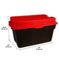 thumbnail image 2 of Gracious Living 132 Litre Hinge Top Tote Black with Red Lid, 2 of 10