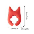 thumbnail image 3 of 2PC Spoon And Lid Rest 2 PCS Spoon Pot Pan Holder Spatula Bracket Clips Heat Resistance Non Slip Silicone Pot Spoon Holder Pot Clip Holder Fun Cartoon Spoon Rest For Pot Kitchen Gadget Red, 3 of 7