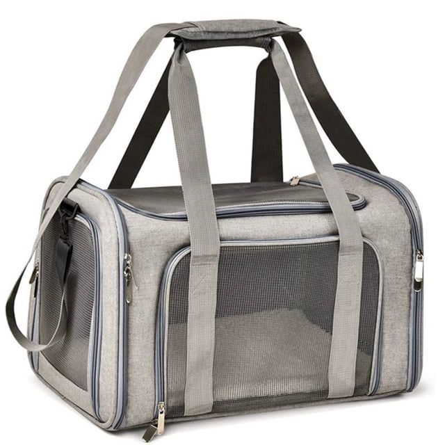Small Mesh Pet Carrier for Cats and Dogs - Portable Travel Bag with Adjustable Strap, Spacious & Easy Clean