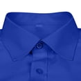 thumbnail image 5 of Dress Shirts for Men with Pocket Long Sleeve Big & Tall Tshirts Shirt Button-Down Collared Wrinkle-Free Solid Color Business Work Tops, 5 of 5